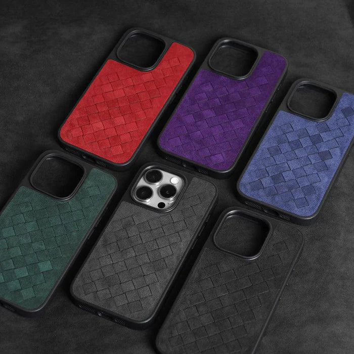 Funda iPhone Alcantara Italiano Trenza