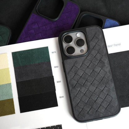 Funda iPhone Alcantara Italiano Trenza