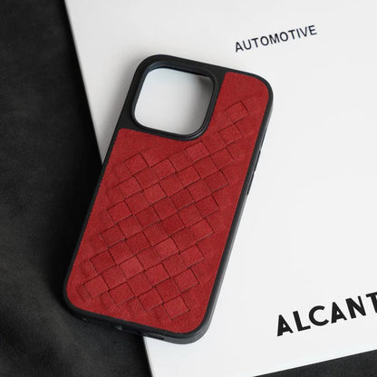 Funda iPhone Alcantara Italiano Trenza