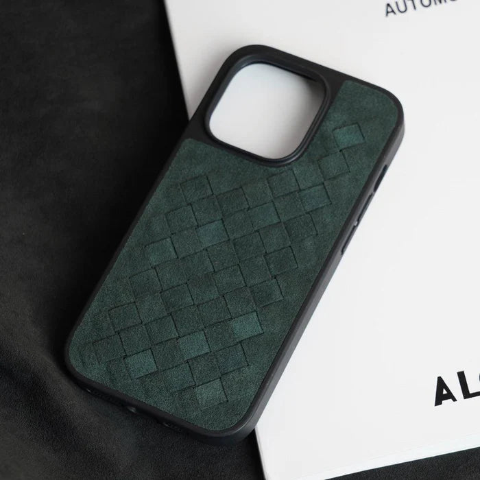 Funda iPhone Alcantara Italiano Trenza