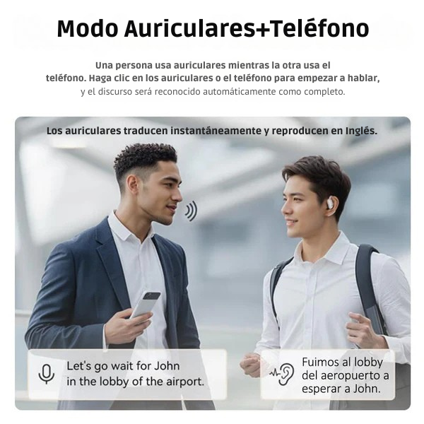 MINISO M95 auriculares inalámbricos inteligentes traducción Con IA