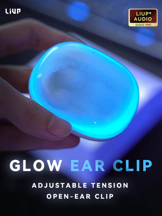 LIUP LP2 Luminous Quicksand Open-Ear Clip Wireless Earbuds Glow In The Dark