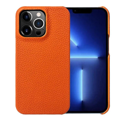 Funda iPhone Cuero Naranja