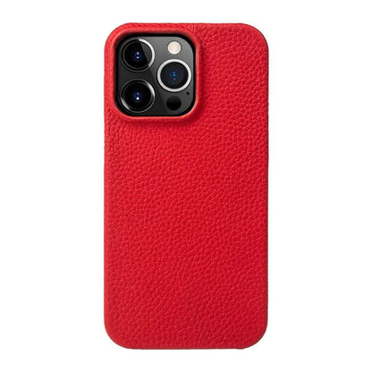 Funda de Cuero Roja para iPhone