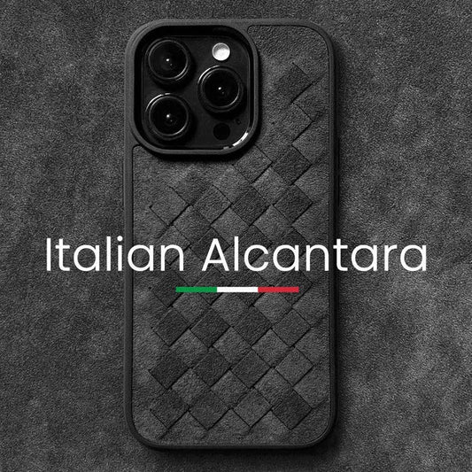 Funda iPhone Alcantara Italiano Trenza