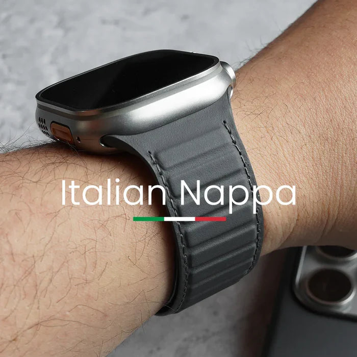 Pulsera Magnetica Apple Watch Nappa Italiano