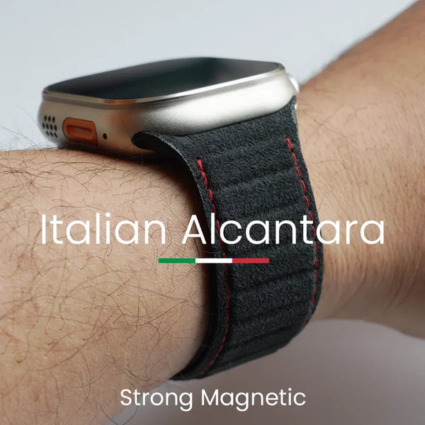 Pulsera Magnetica Apple Watch de Alcantara Italiano