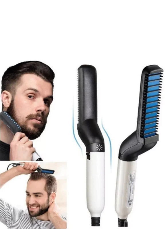 Escova alisadora de barba