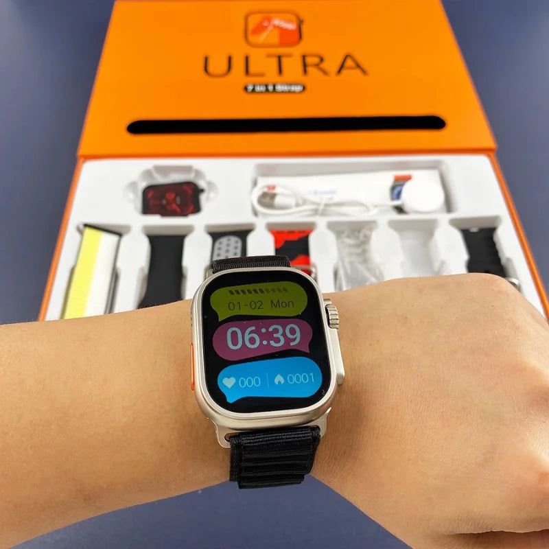 Smartwatch Série 9 Ultra + 7 pulseiras