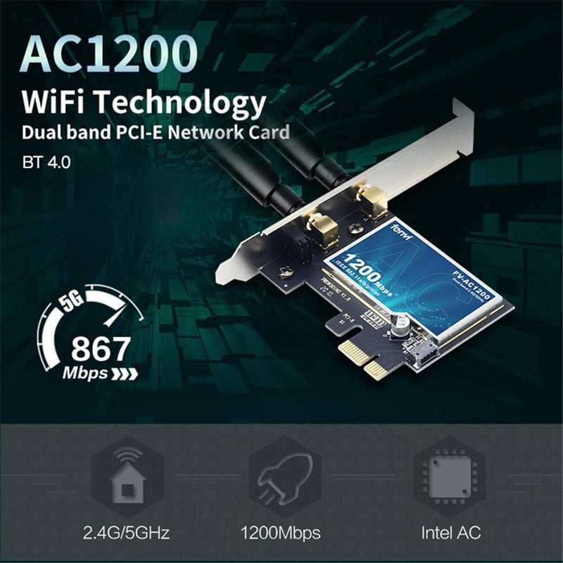 Adaptador WiFi 6 AX200 Bluetooth 5.0 - Ampère